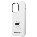 Karl Lagerfeld KLHCP14LSNCHBCH iPhone 14 Pro 6,1" hardcase biały/white Silicone Choupette