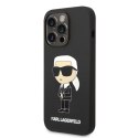 Karl Lagerfeld KLHCP14LSNIKBCK iPhone 14 Pro 6,1" hardcase czarny/black Silicone Ikonik