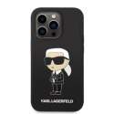 Karl Lagerfeld KLHCP14LSNIKBCK iPhone 14 Pro 6,1" hardcase czarny/black Silicone Ikonik