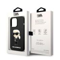 Karl Lagerfeld KLHCP14LSNIKBCK iPhone 14 Pro 6,1" hardcase czarny/black Silicone Ikonik