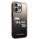 Karl Lagerfeld KLHCP14LTGKCK iPhone 14 Pro 6,1" hardcase czarny/black Gradient Ikonik Karl & Choupette