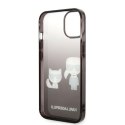 Karl Lagerfeld KLHCP14LTGKCK iPhone 14 Pro 6,1" hardcase czarny/black Gradient Ikonik Karl & Choupette