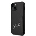 Karl Lagerfeld KLHCP14MCSSK iPhone 14 Plus 6,7" hardcase czarny/black Signature Logo Cardslot