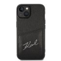 Karl Lagerfeld KLHCP14MCSSK iPhone 14 Plus 6,7" hardcase czarny/black Signature Logo Cardslot