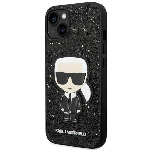Karl Lagerfeld KLHCP14MGFKPK iPhone 14 Plus 6,7" hardcase czarny/black Glitter Flakes Ikonik