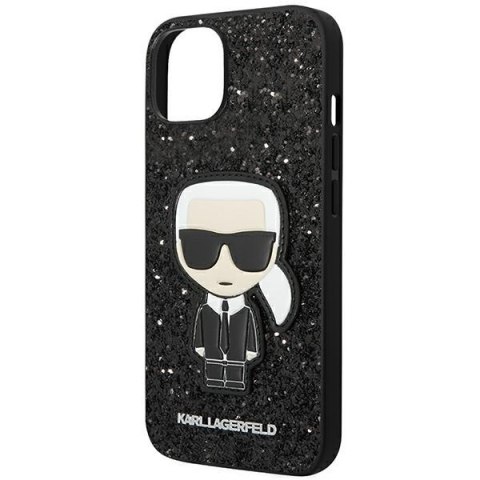 Karl Lagerfeld KLHCP14MGFKPK iPhone 14 Plus 6,7" hardcase czarny/black Glitter Flakes Ikonik