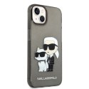 Karl Lagerfeld KLHCP14MHNKCTGK iPhone 14 Plus 6,7" czarny/black hardcase Gliter Karl&Choupette