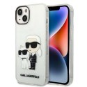 Karl Lagerfeld KLHCP14MHNKCTGT iPhone 14 Plus 6,7" transparent hardcase Gliter Karl&Choupette