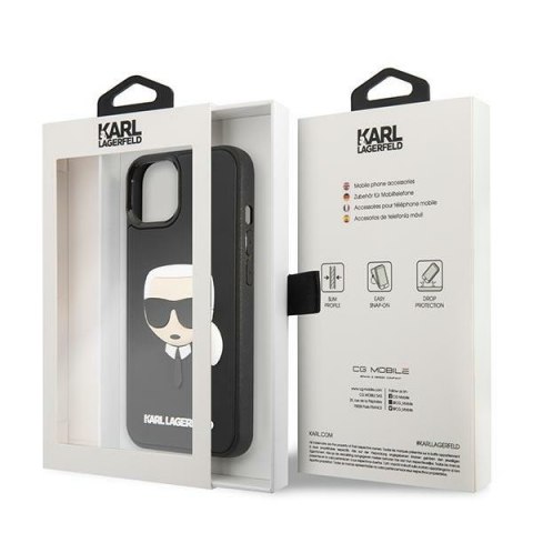 Karl Lagerfeld KLHCP14MKH3DBK iPhone 14 Plus 6,7" czarny/black hardcase 3D Rubber Karl`s Head