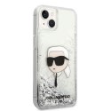 Karl Lagerfeld KLHCP14MLNKHCH iPhone 14 Plus 6,7" srebrny/silver hardcase Glitter Karl Head