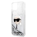 Karl Lagerfeld KLHCP14MLNKHCH iPhone 14 Plus 6,7" srebrny/silver hardcase Glitter Karl Head