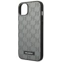 Karl Lagerfeld KLHCP14MSAKLHPG iPhone 14 Plus 6,7" hardcase szary/grey Saffiano Mono Metal Logo