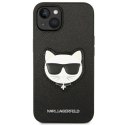 Karl Lagerfeld KLHCP14MSAPCHK iPhone 14 Plus 6,7" hardcase czarny/black Saffiano Choupette Head Patch