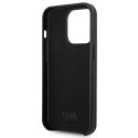 Karl Lagerfeld KLHCP14XFWHK iPhone 14 Pro Max 6,7" hardcase czarny/black Leather Perforated Logo