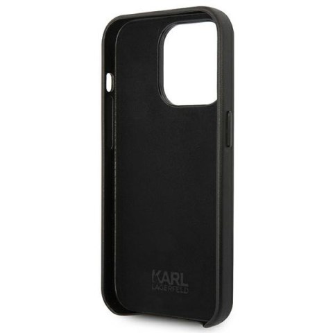Karl Lagerfeld KLHCP14XFWHK iPhone 14 Pro Max 6,7" hardcase czarny/black Leather Perforated Logo