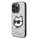 Karl Lagerfeld KLHCP14XG2CPS iPhone 14 Pro Max 6,7" srebrny/silver hardcase Glitter Choupette Patch