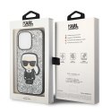 Karl Lagerfeld KLHCP14XGFKPG iPhone 14 Pro Max 6,7" hardcase srebrny/silver Glitter Flakes Ikonik