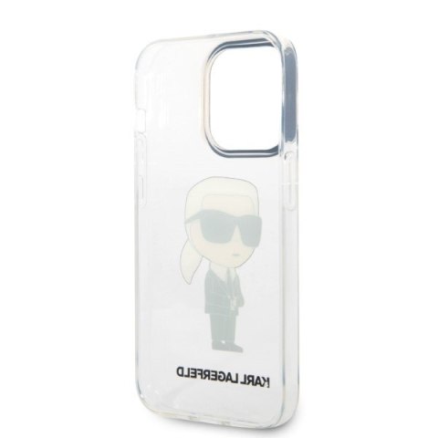 Karl Lagerfeld KLHCP14XHNIKTCT iPhone 14 Pro Max 6,7" transparent hardcase Ikonik Karl Lagerfeld