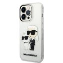 Karl Lagerfeld KLHCP14XHNKCTGT iPhone 14 Pro Max 6,7" transparent hardcase Glitter Karl&Choupette