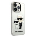 Karl Lagerfeld KLHCP14XHNKCTGT iPhone 14 Pro Max 6,7" transparent hardcase Glitter Karl&Choupette