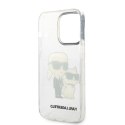 Karl Lagerfeld KLHCP14XHNKCTGT iPhone 14 Pro Max 6,7" transparent hardcase Glitter Karl&Choupette