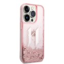 Karl Lagerfeld KLHCP14XLBKLCP iPhone 14 Pro Max 6,7" różowy/pink hardcase Liquid Glitter Big KL