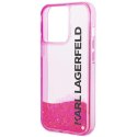 Karl Lagerfeld KLHCP14XLCKVF iPhone 14 Pro Max 6,7" różowy/pink hardcase Liquid Glitter Elong