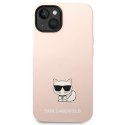 Karl Lagerfeld KLHCP14MSLCTPI iPhone 14 Plus 6,7" hardcase jasnoróżowy/light pink Silicone Choupette Body