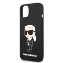 Karl Lagerfeld KLHCP14MSNIKBCK iPhone 14 Plus 6,7" hardcase czarny/black Silicone Ikonik