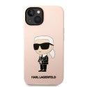 Karl Lagerfeld KLHCP14MSNIKBCP iPhone 14 Plus 6,7" hardcase różowy/pink Silicone Ikonik