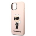 Karl Lagerfeld KLHCP14MSNIKBCP iPhone 14 Plus 6,7" hardcase różowy/pink Silicone Ikonik