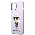 Karl Lagerfeld KLHCP14MSNIKBCU iPhone 14 Plus 6,7" hardcase purpurowy/purple Silicone Ikonik