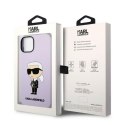 Karl Lagerfeld KLHCP14MSNIKBCU iPhone 14 Plus 6,7" hardcase purpurowy/purple Silicone Ikonik