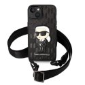 Karl Lagerfeld KLHCP14MSTKMK iPhone 14 Plus 6,7" czarny/black hardcase Monogram Ikonik Patch