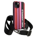 Karl Lagerfeld KLHCP14MSTSTP iPhone 14 Plus 6,7" hardcase różowy/pink Color Stripes Strap