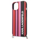 Karl Lagerfeld KLHCP14MSTSTP iPhone 14 Plus 6,7" hardcase różowy/pink Color Stripes Strap