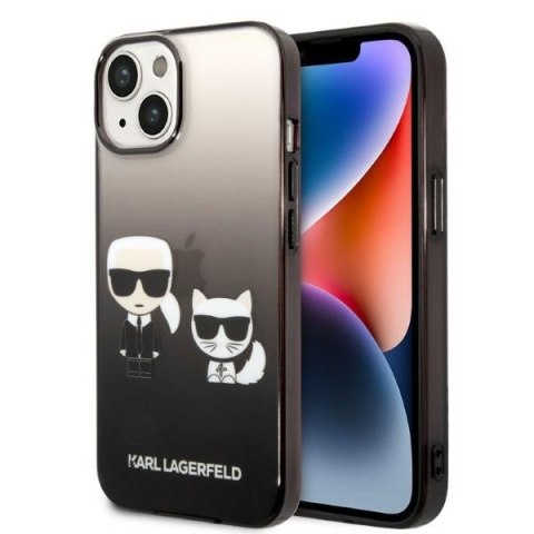 Karl Lagerfeld KLHCP14MTGKCK iPhone 14 Plus 6,7" hardcase czarny/black Gradient Ikonik Karl & Choupette