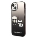 Karl Lagerfeld KLHCP14MTGKCK iPhone 14 Plus 6,7" hardcase czarny/black Gradient Ikonik Karl & Choupette