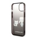 Karl Lagerfeld KLHCP14MTGKCK iPhone 14 Plus 6,7" hardcase czarny/black Gradient Ikonik Karl & Choupette