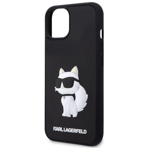 Karl Lagerfeld KLHCP14S3DRKHNK iPhone 14 6.1" czarny/black hardcase Rubber Choupette 3D
