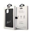 Karl Lagerfeld KLHCP14SCSSK iPhone 14 6,1" hardcase czarny/black Signature Logo Cardslot