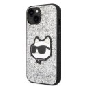 Karl Lagerfeld KLHCP14SG2CPS iPhone 14 6,1" srebrny/silver hardcase Glitter Choupette Patch