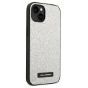 Karl Lagerfeld KLHCP14SG2ELS iPhone 14 6,1" hardcase srebrny/silver Glitter Plaque Logo