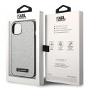 Karl Lagerfeld KLHCP14SG2ELS iPhone 14 6,1" hardcase srebrny/silver Glitter Plaque Logo