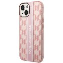 Karl Lagerfeld KLHCP14SHKLSPCP iPhone 14 6,1" hardcase różowy/pink Mono Vertical Stripe