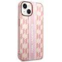 Karl Lagerfeld KLHCP14SHKLSPCP iPhone 14 6,1" hardcase różowy/pink Mono Vertical Stripe