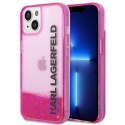 Karl Lagerfeld KLHCP14SLCKVF iPhone 14 6,1" różowy/pink hardcase Liquid Glitter Elong