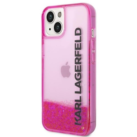 Karl Lagerfeld KLHCP14SLCKVF iPhone 14 6,1" różowy/pink hardcase Liquid Glitter Elong