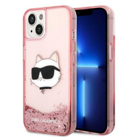 Karl Lagerfeld KLHCP14SLNCHCP iPhone 14 6,1" różowy/pink hardcase Glitter Choupette Head