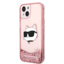 Karl Lagerfeld KLHCP14SLNCHCP iPhone 14 6,1" różowy/pink hardcase Glitter Choupette Head